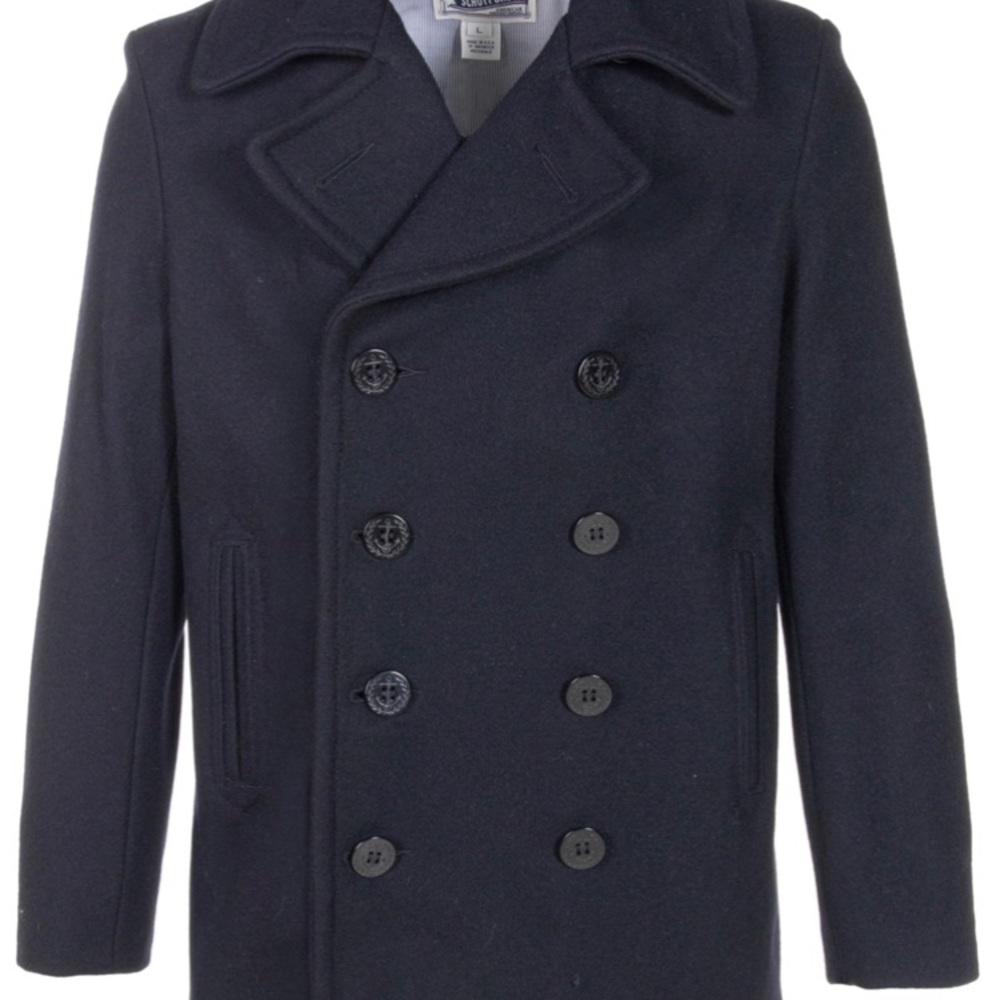 Schott Bros Slim Fit Pea Coat Size M